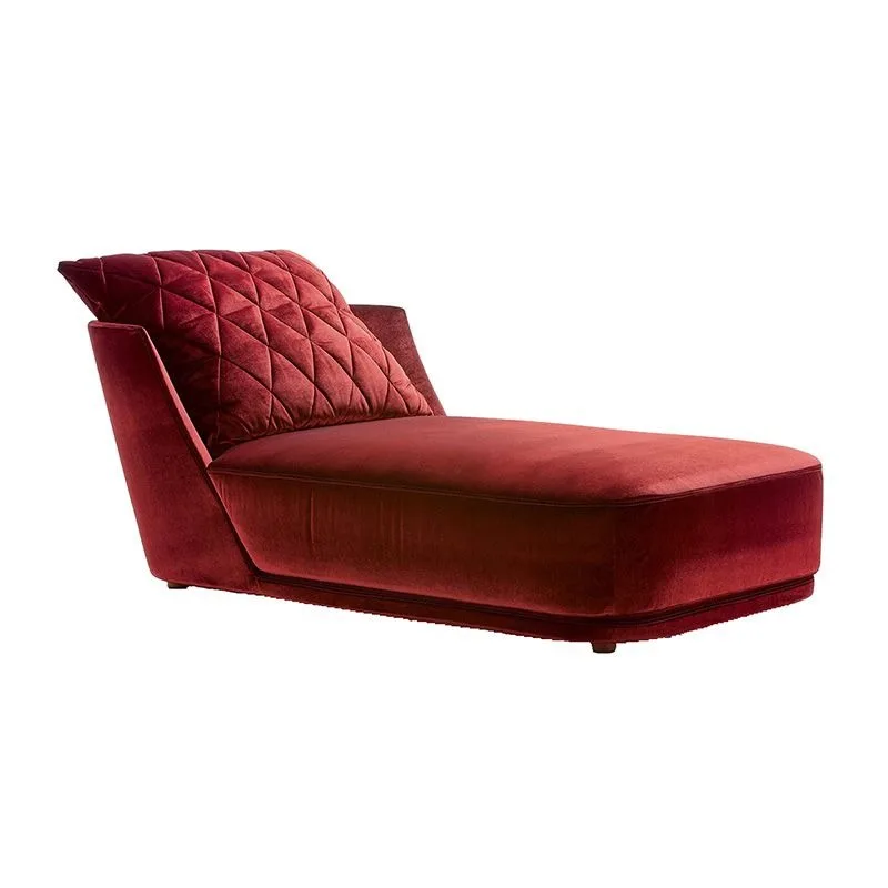 Red beauty couch design simple living room balcony casual velvet sofa recliner