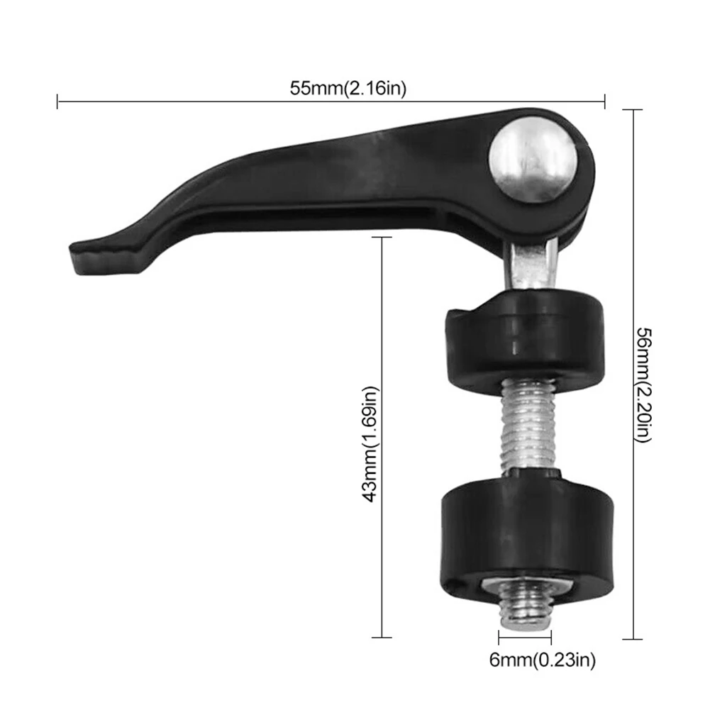Quick Press Screw Attaching Clamp Thread:6mm 1PC Black High Quality Push Cutter Accessories Size:55*56mm Stainless Steel Plastic