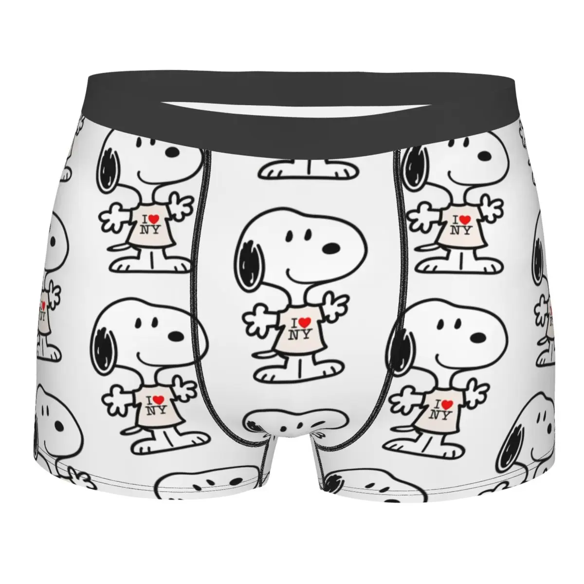 

Snoopy I Heart New York Man Long Underwear Boxer Shorts Panties Funny Soft Underpants for Male S-XXL