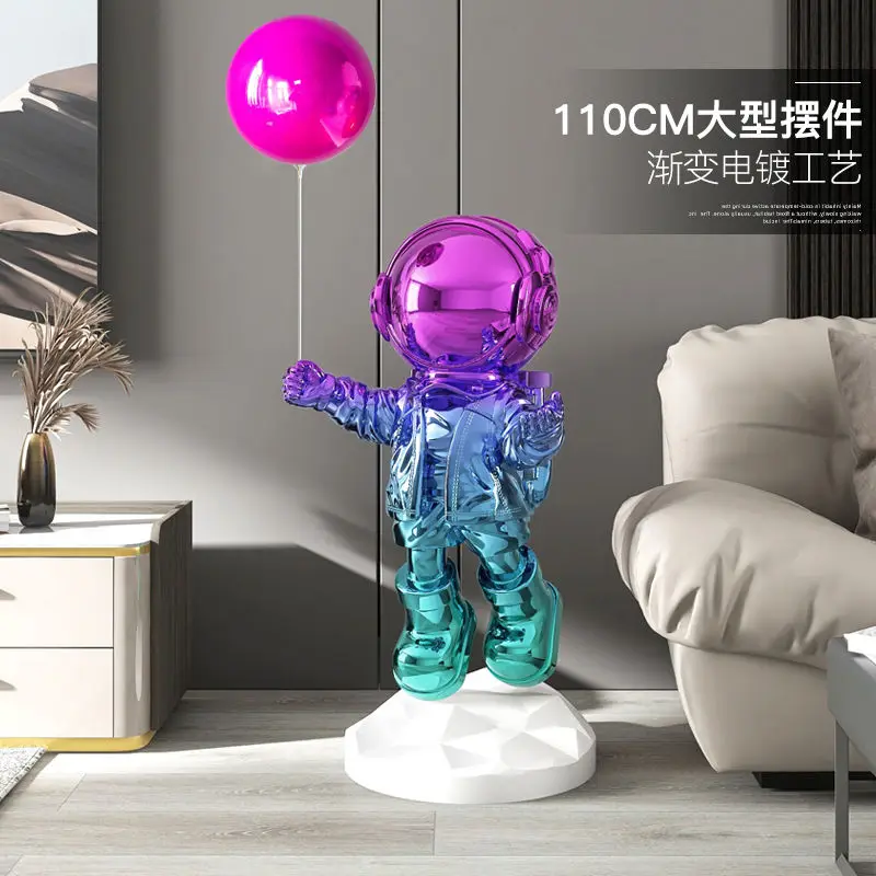 Astronaut Decor 110CM Modern Culpture Fashion Decorative Toy Home Decoration Decoration People Ornaments Cosmonaut Figure New