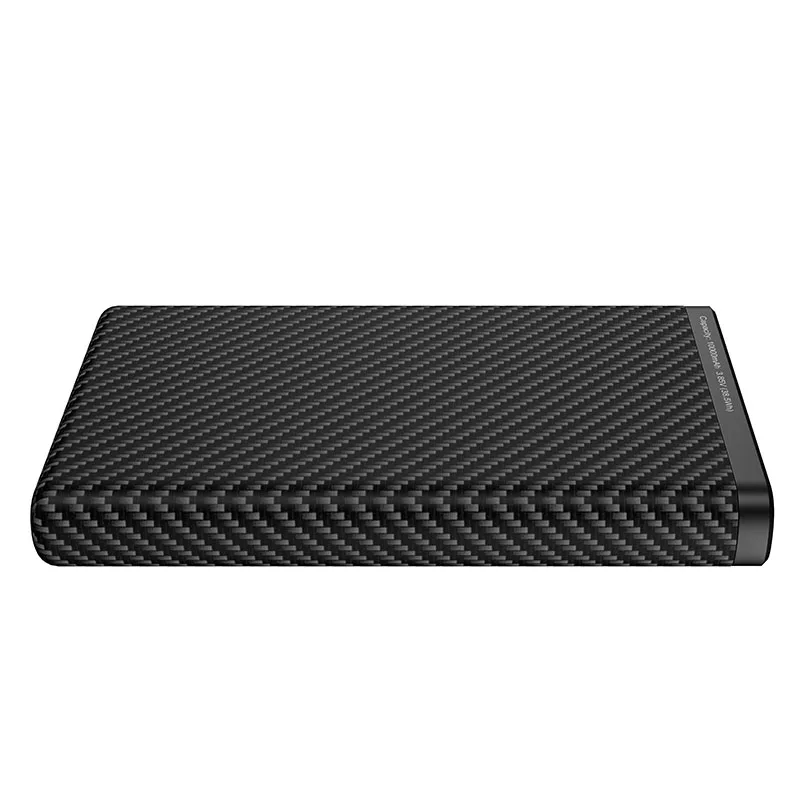 KLARUS-Powerbank de Fibra de Carbono à Prova D\'Água, Leve, Carregamento Rápido, Tipo-C, Tipo-A, Capacidade 10000mAh, IP68, 22.5W, K5