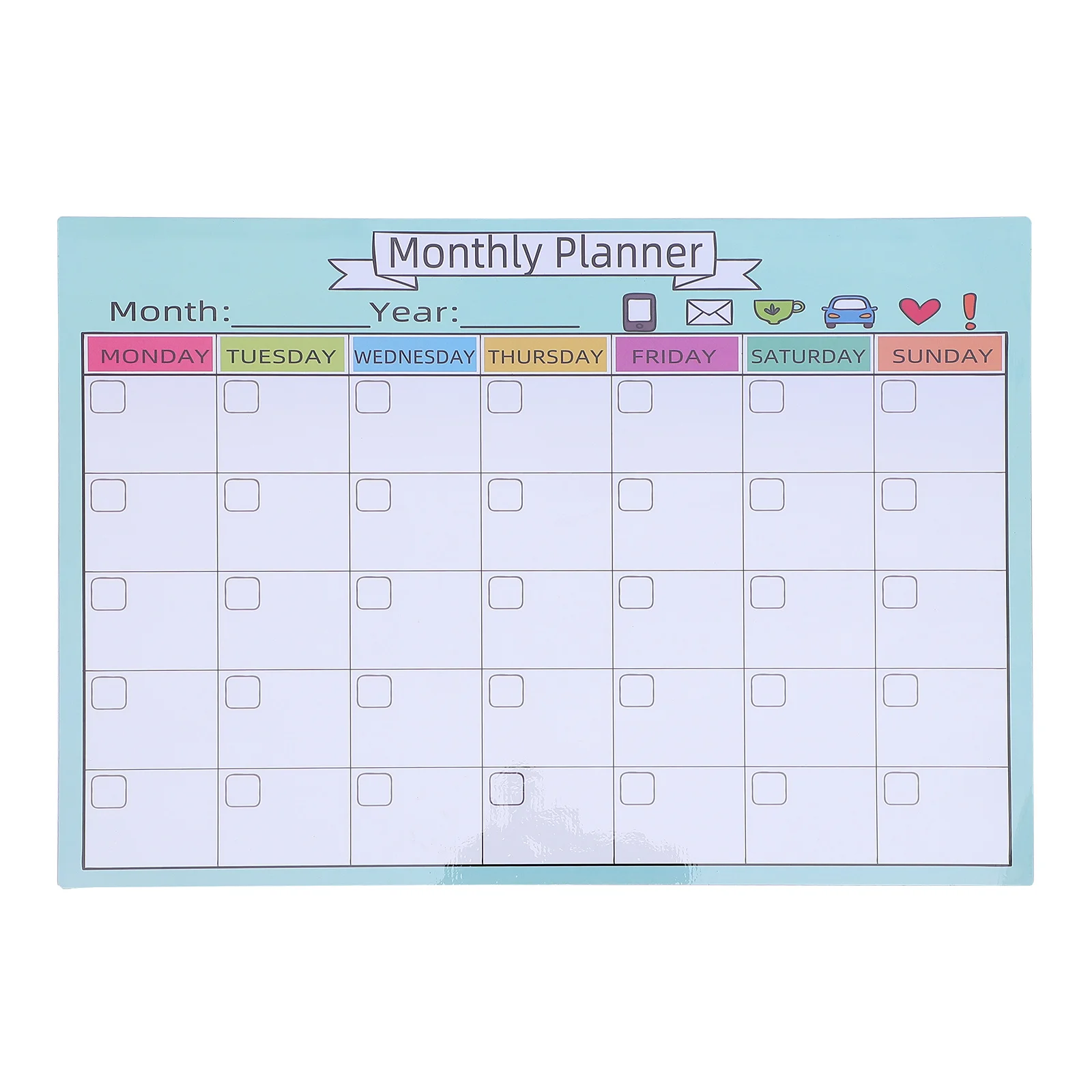 

1Pc Removable Magnetic Monthly Plan Table Home Message Board Schedule Planner Memo Board Calendar For Dorm Rooms