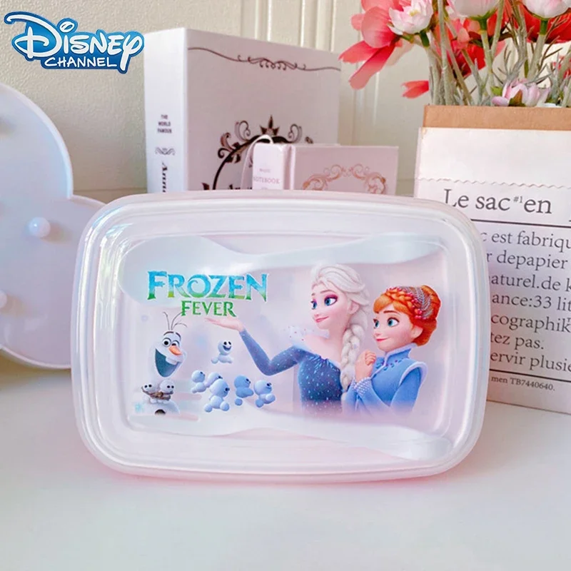 Disney Stitch Lunch Box Lunch Box Cartoon Cute Crisper Student Fruit Lunch Box Frozen Anna Elsa Party Gift New