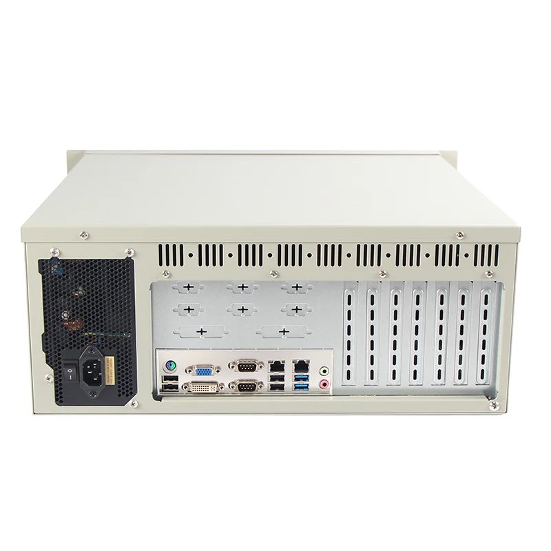 Rugged Industrial Control Computer Dual LAN Industrial Mainframe Case ATX Power Supports DDR4 32GB Memory   6-11th Gen CPU