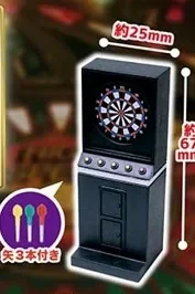 J.DREAM Japan Gashapon Kawaii American Pinball Table Dart Machine Model Figure Miniature Capsule Toys Gacha Doll Accessories