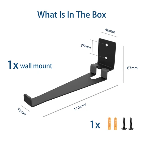 Imagen 2 del producto Soporte de pared Monzlteck para estación de carga del controlador PS5 (Dualsense) (estación de carga no incluida)