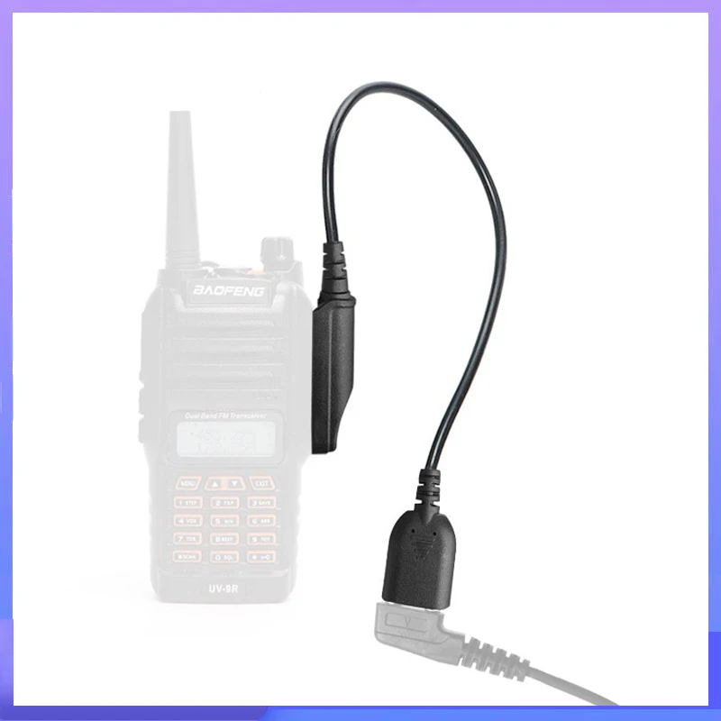 Cavo adattatore Baofeng UV-9R Pro v2 Walkie Talkie impermeabile 2 Pin K auricolare microfono altoparlante per Radio UV-XR BF-9700 GMRS-9R GT-3WP