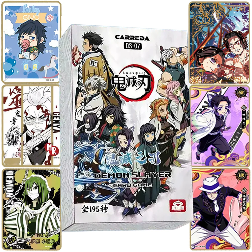 

Demon Slayer Collection Cards Boys and Girls Cherish Festival Gifts Adventure Battle Anime Creative Peripherals Fun Table Toys