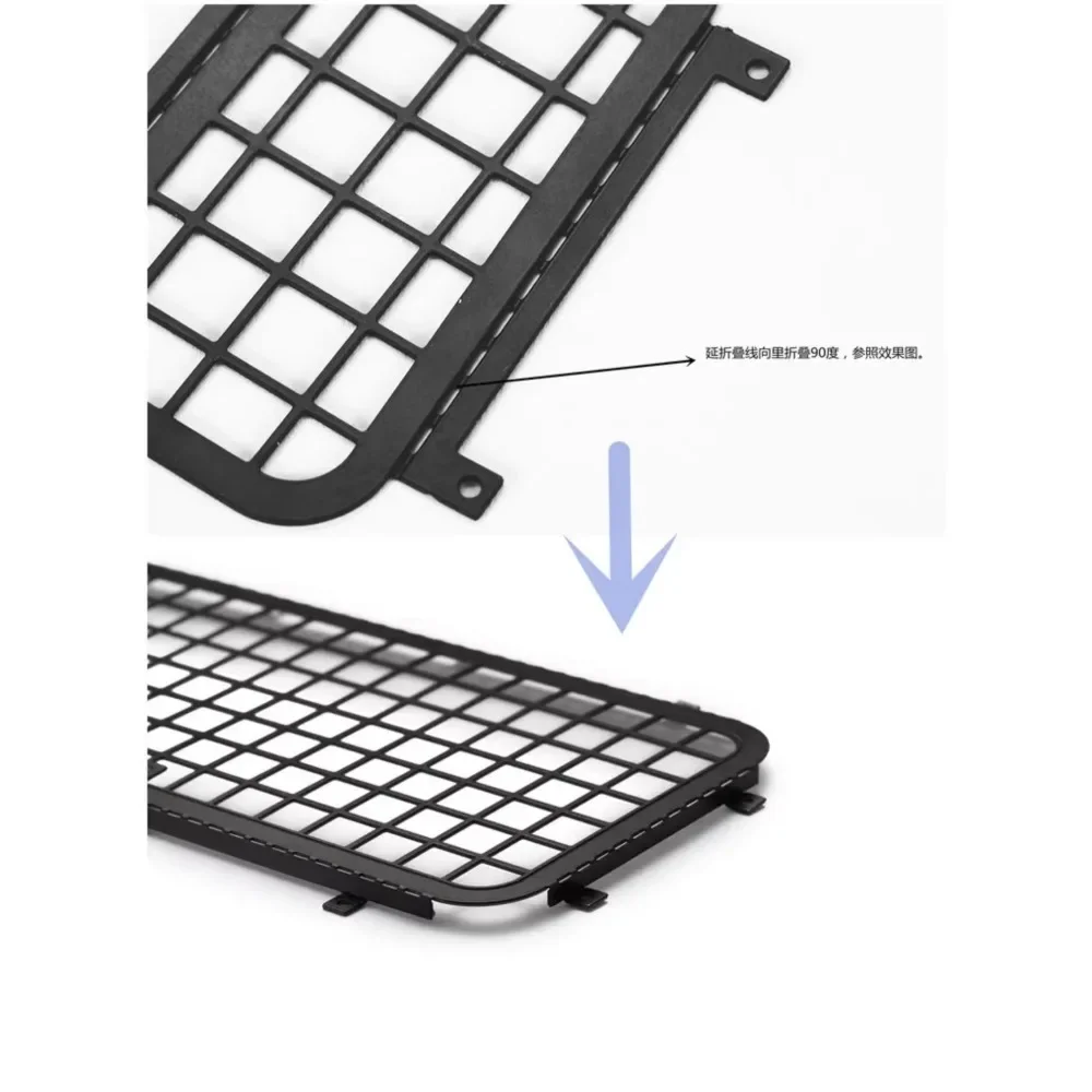 Accessoires de décoration simulés MN99S MN D90, filet de fenêtre latérale, pièces de mise à niveau de voiture RC