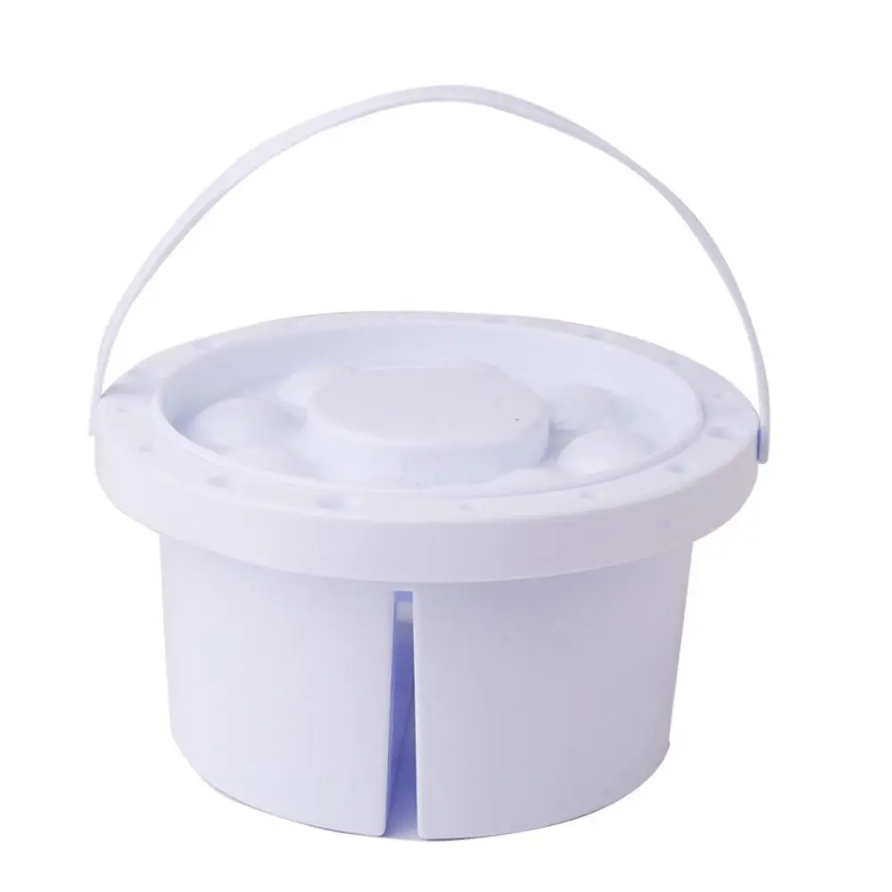 Multifunctional Brush Washer Bucket Portable with Palette Lid Brush Cleaning Tool Plastic Handheld Paint Brush Washer