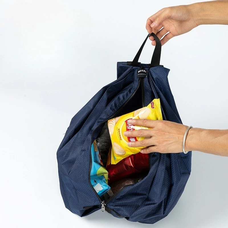 Outdoor Foldable Portable Travel Bag Backpack Thicken Waterproof Sports Backpack Casual Nylon Folding Bag Rucksack Storage Bag