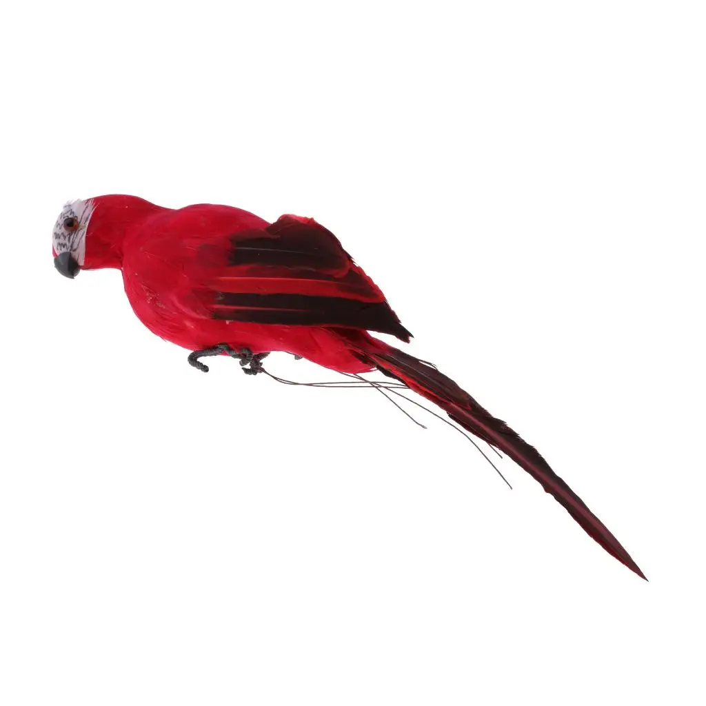 

Artificial Parrot Figurines Photography Props for Landscape Home Ornaments