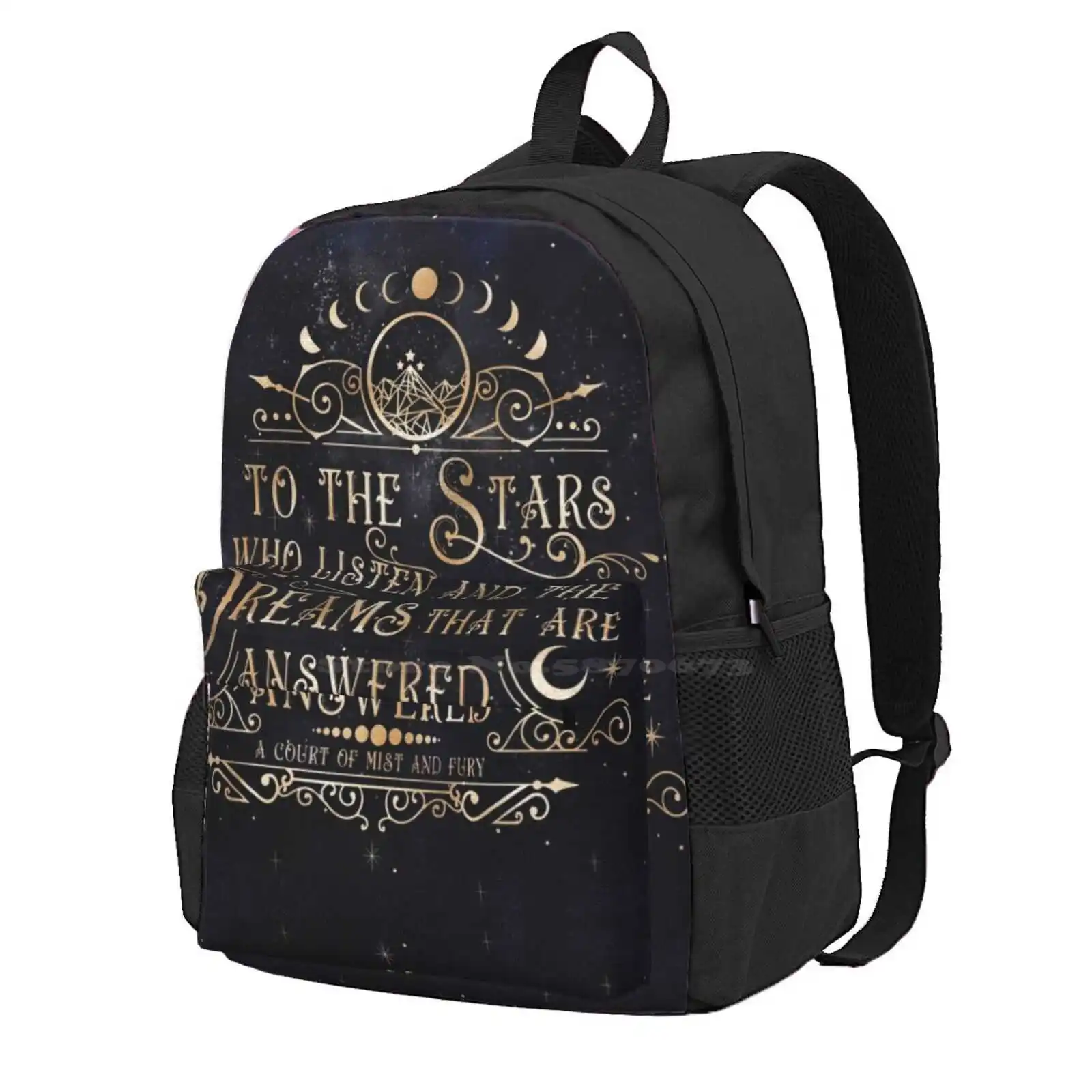 To The Stars Hot Sale Schoolbag Backpack Fashion Bags Acotar Rhysand Acomaf Acowar Kimcarlika