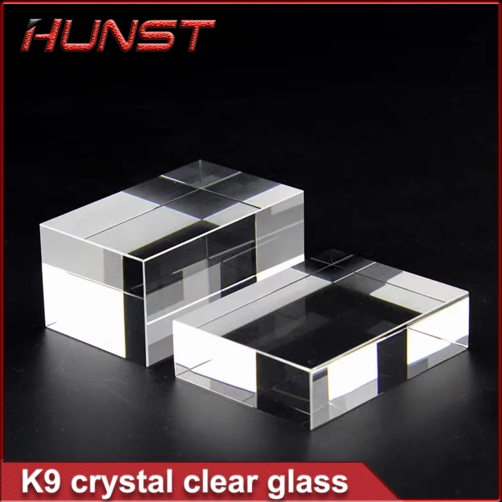 HUNST K9 Artificial Crystal Glass Cuboid or Cube, Can Be Engraved With Patterns And Text.