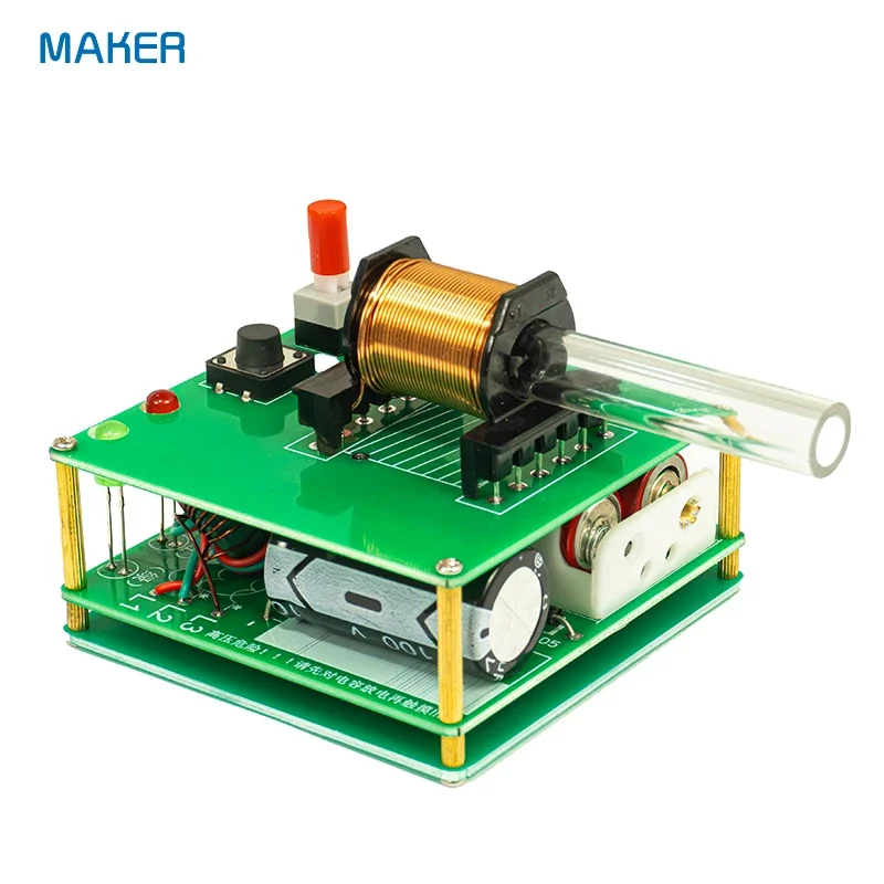 Cannone elettromagnetico elementare Kit fai da te modulo boost bobina Cannonball a lungo raggio circuito elettronico che produce parti sciolte