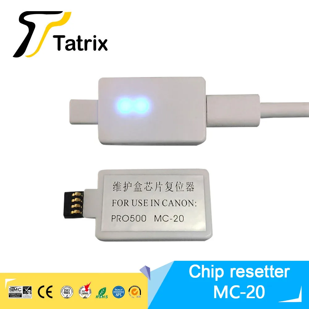 

Tatrix MC-20 MC20 Chip Resetter For Canon MC-20 Maintenance Tank Chip 0628C002AA For Canon imagePROGRAF PRO-1000 PRO-500 Printer