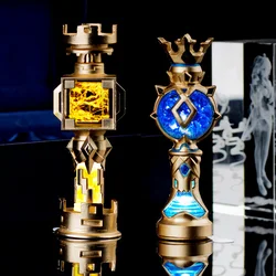 Impact Gnosis Cosplay Zhongli Venti Geo Anemo Heart Of God Metal Crystal Collectibles