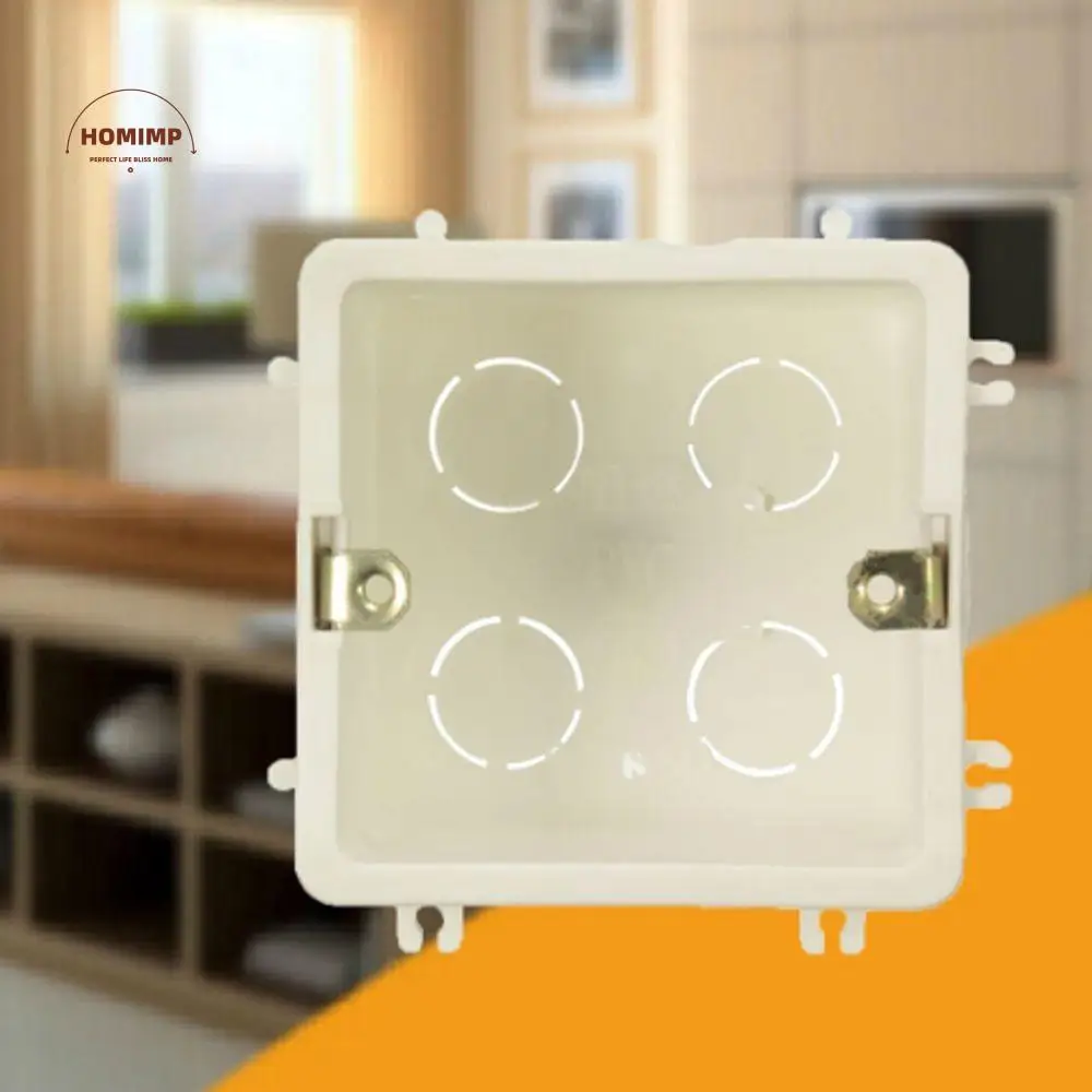 

86*86mm Cassette Household Electricity Enclosure Socket High Quality Embedded Single Box Junction Box Switch Box Terminal Box