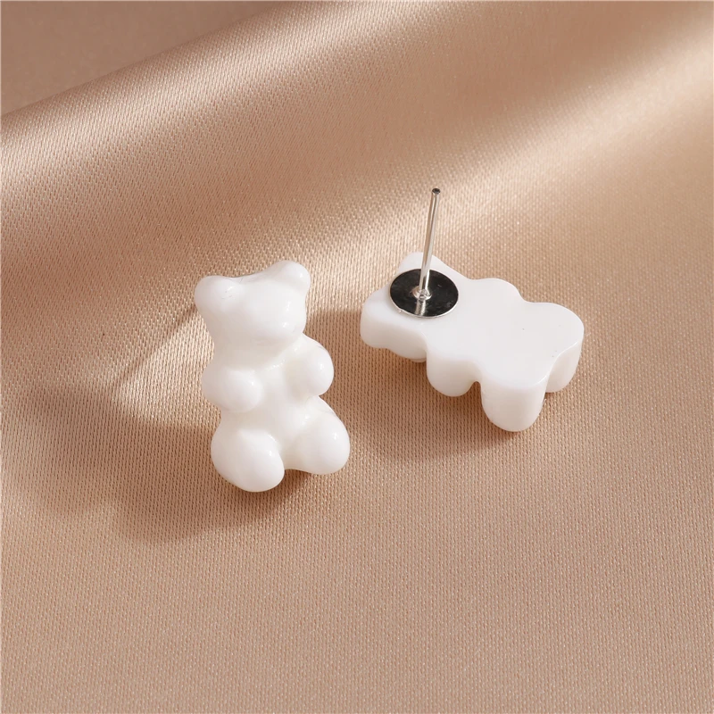 Nette Gummibärchen Ohrstecker für Frauen Candy Farben Tier Baumeln Ohrringe Brincos Femme Mädchen Party Urlaub Schmuck Geschenke – Detail 10