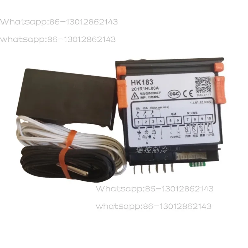 HK183 HK183F Digital Display Thermostat, Replacement Temperature Controller for Freezer Beverage Display Cabinet
