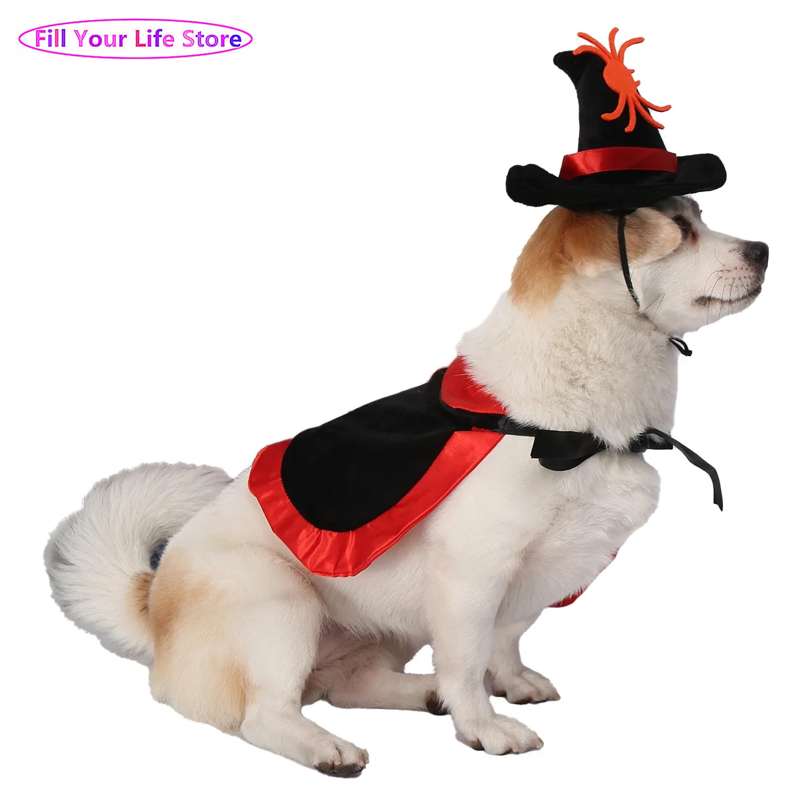 

Pets Halloween Cosplay Clothing Dog Cat Party Photography Prop Doctor Cosplay Costume Witch Hat And Cape Pet Accessories