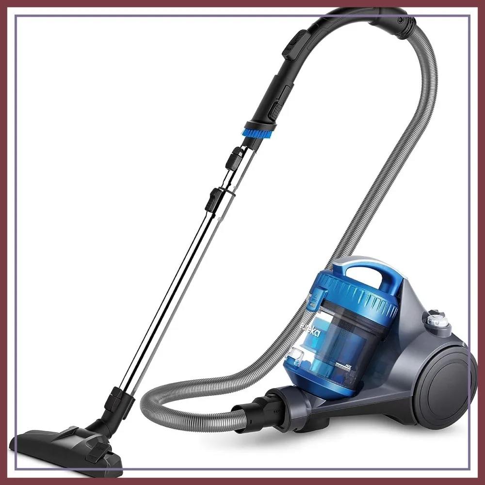 

Bagless Canister Vacuum Cleaner 2.5L, Lightweight for Carpets and Hard Floors, NEN110A, Blue