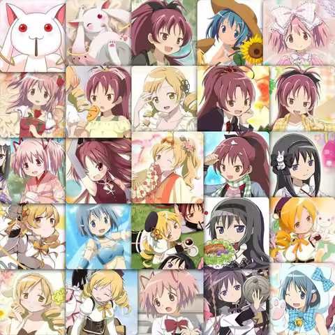 10/30/59pcs Puella Magi Madoka Magica Anime Stickers Tomoe Mami Akemi Homura Sticker Scrapbooking Luggage Miki Sayaka Decal Gift