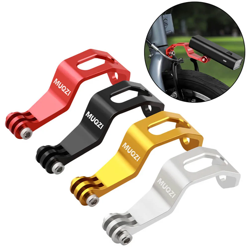 

Bicycle Front Light Mount Bracket Aluminum Alloy Folding Bike Fork Mount Bike Flashlight Mount Stand for Flashlight Sport Camera