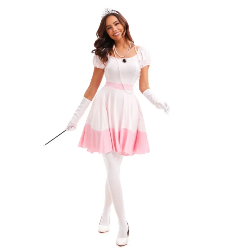 Hot Sale Princess Cosplay Set Pink  Peach Dress for adults' Carnival Birthday for Anime Fans Age Group