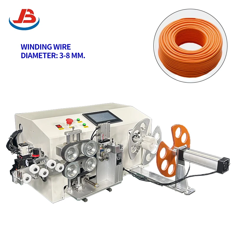 Multifunction Factory High Efficiency Semi-Automatic Counting Wire Cutting Coil Reel Winding Cable Making Machine