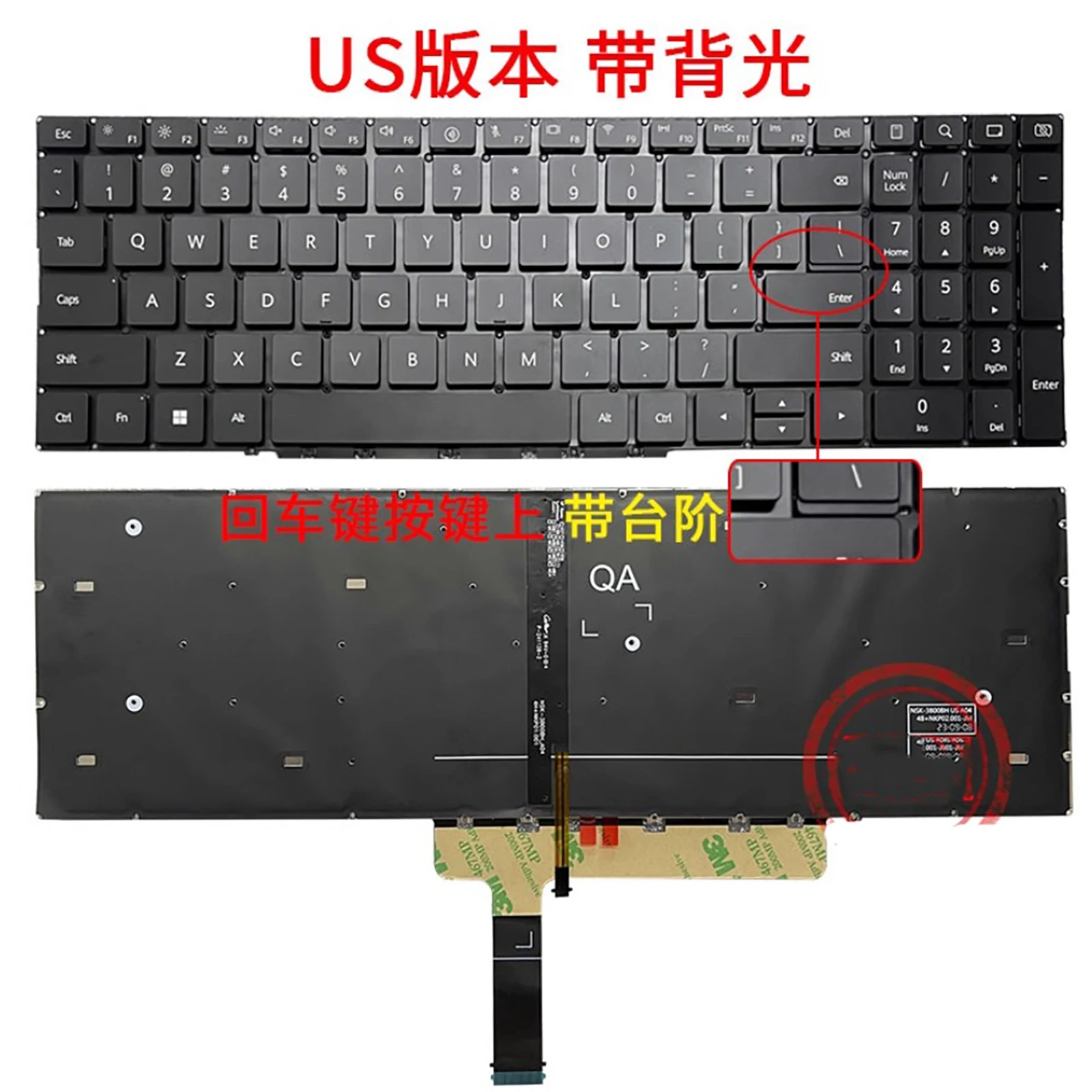US Layout for Huawei Matebook D14 MCLF-X MCLEF-X MCLG-X NICK D16 RLEF-16 RLEFG-16 MCLG-16 MCLF-08 Notebook Keyboard