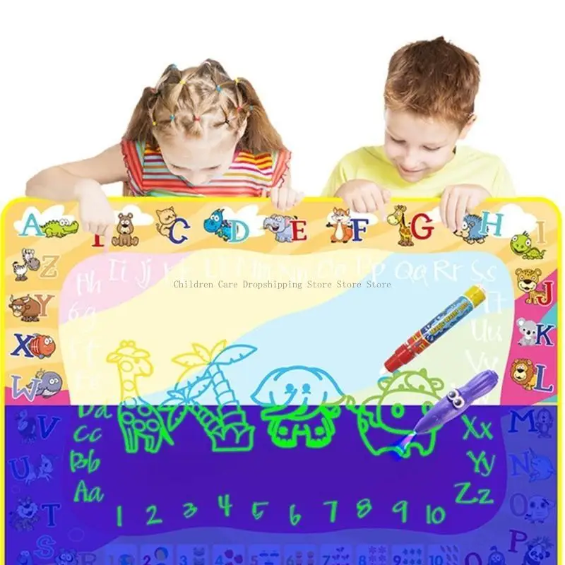 Water graffiti mat magie water drawing mat kids kabeltje doodle-schilderen speelgoedfeestje gunst