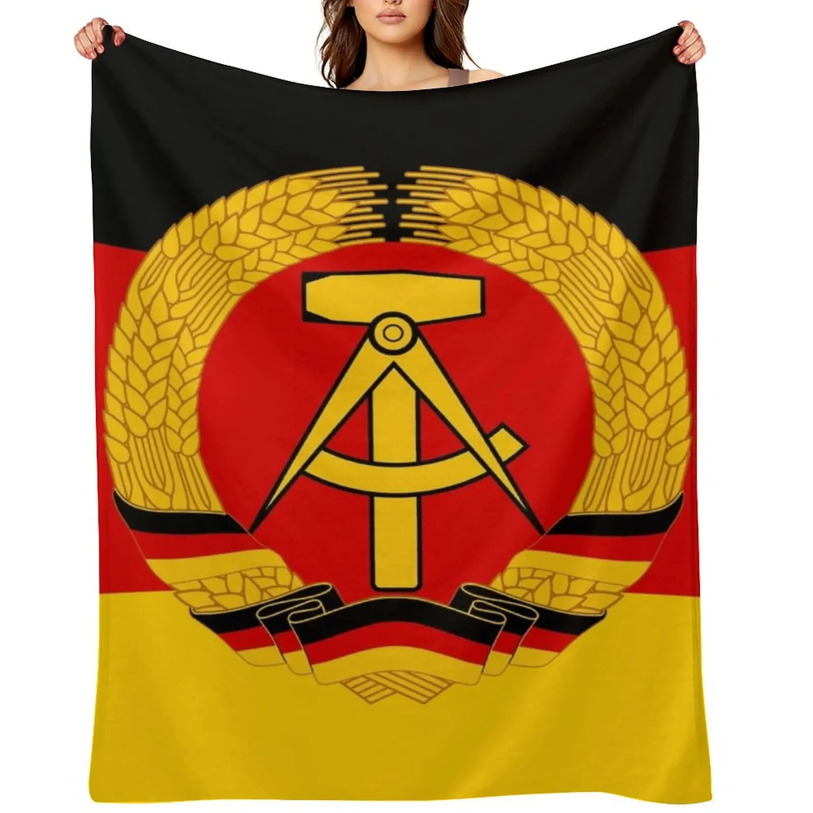 

DDR Flag Throw Blanket Moving Sofas Giant Sofa Blankets