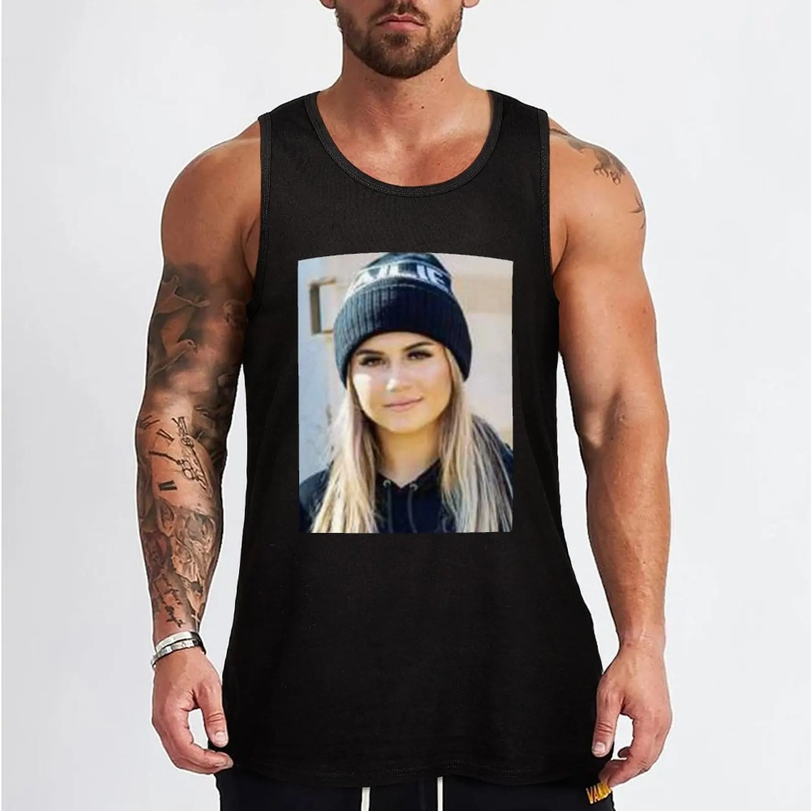 Hailie Deegan Tank Top Men sleeveless tee Bodybuilding clothing man man sexy?costume basketball clothing