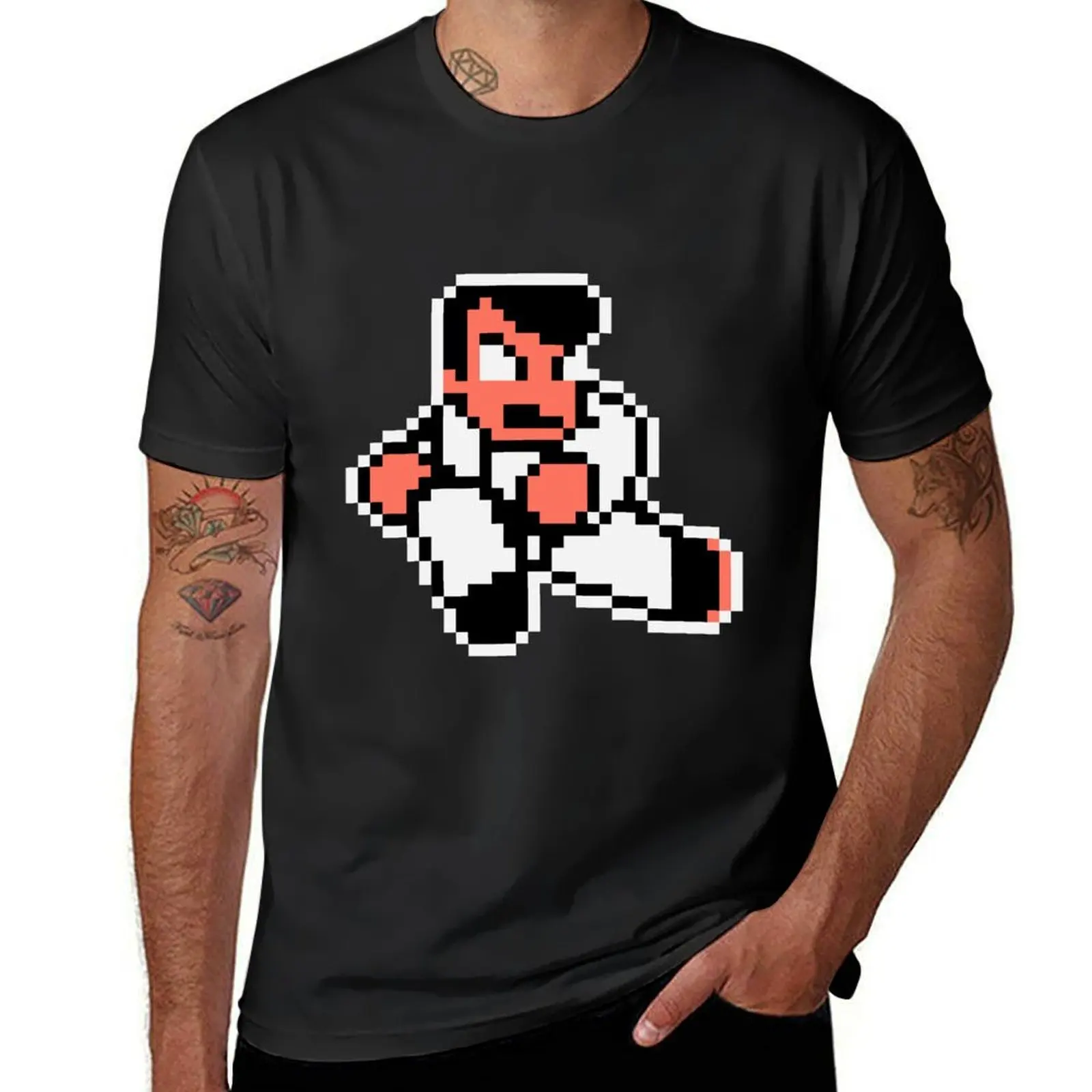 

Kunio kun pixelart T-Shirt sports fans plain big and tall t shirts for men