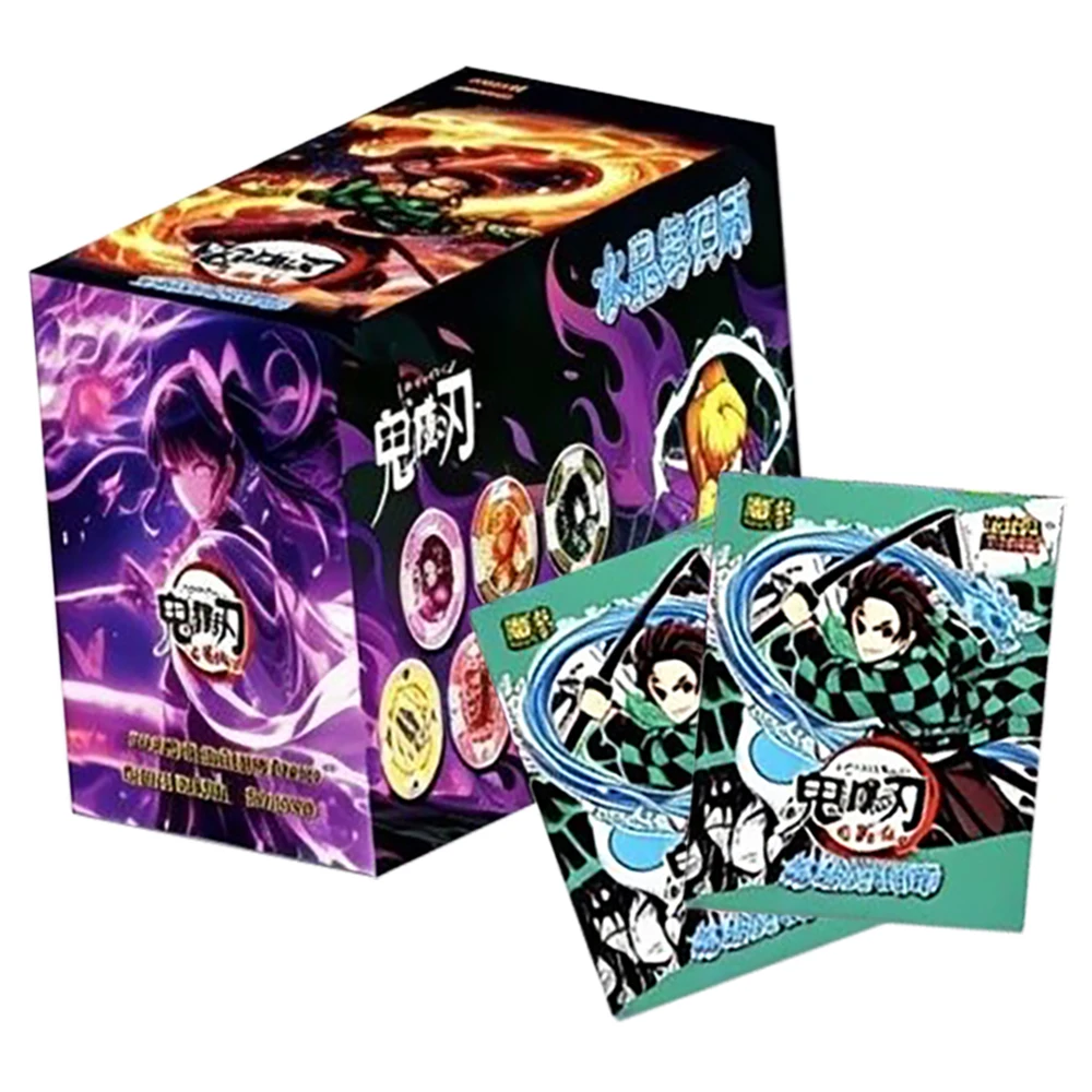 carte-adesive-da-collezione-demon-slayer-personaggi-popolari-versione-q-carina-carte-da-poker-giocattolo-per-fan-regalo-per-appassionati-di-anime