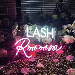 Lash Room Neon Sign Custom Neon Signs Lash Room Wall Decor Beauty Salon Neon Sign Led Light For Shop Beauty Salon Room Decor