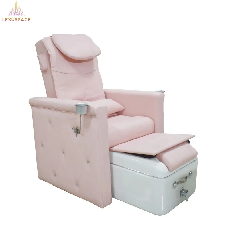 Top-rated Spa comfort Reclining Adjustable Massage Fiberglass Pedicure Chair with Remote Control for Nail Salon