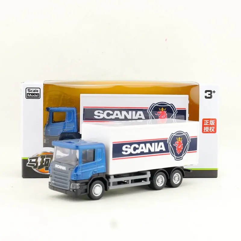 

RMZ City 1:64 Scale Diecast Vehicle Toy Car Model Scania Container Truck Engineering Cargo Transport Educational Collection Gift