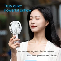 Nouveau ventilateur personnel portatif Mini ventilateur portatif USB 3600mAh Mini ventilateur Rechargeable avec affichage de contrôle de vitesse en continu veilleuse 5