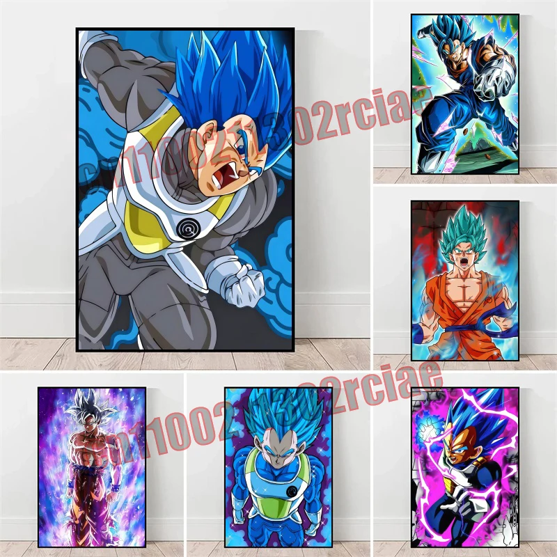 

Classic Hot-blooded Cartoon Cartoon Dragon Ball Art Canvas Painting Poster Suitable for Living Room and Bedroom Decoration Gifts