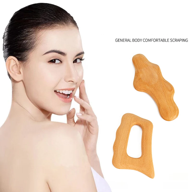 

Wooden Facial Scraping Muscle Pulling Beauty Board Tool Massage Paddle Gua Sha Massager Muscle Pain Relief Soft Tissue Therapy