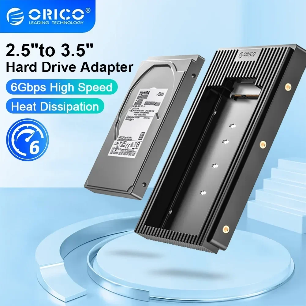 ORICO 2,5 ila 3,5 İnç Sabit Disk Caddy Siyah SATA NGFF mSATA Arayüzü Hızlı Aktarım Hızı 3.0 Standart Sabit Disk Adaptörü