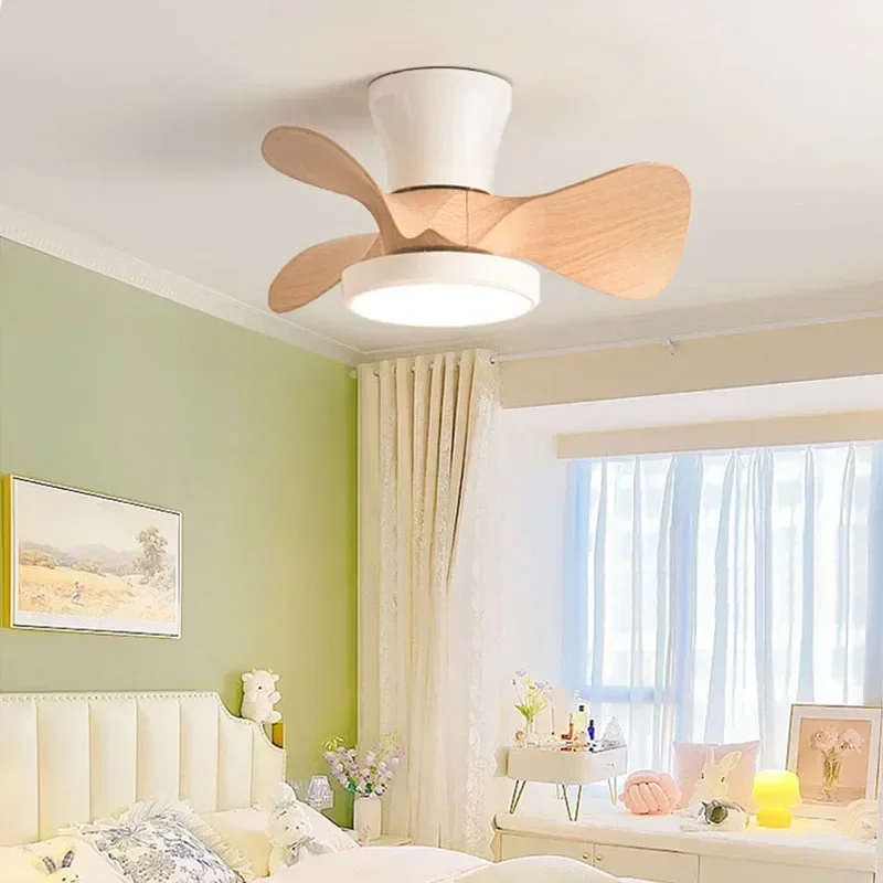 Modern Minimalist Fan Lamp Suitable Restaurants Bedrooms Suction Hanging Dual-use Fan Lights Variable Frequency Ceiling Lighting