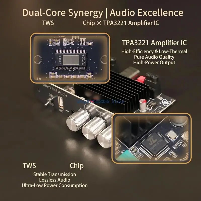  T2001P Multifunctional Sound Controls Auditory Amplifier Board Supporting and Multiple Input Wide Applications