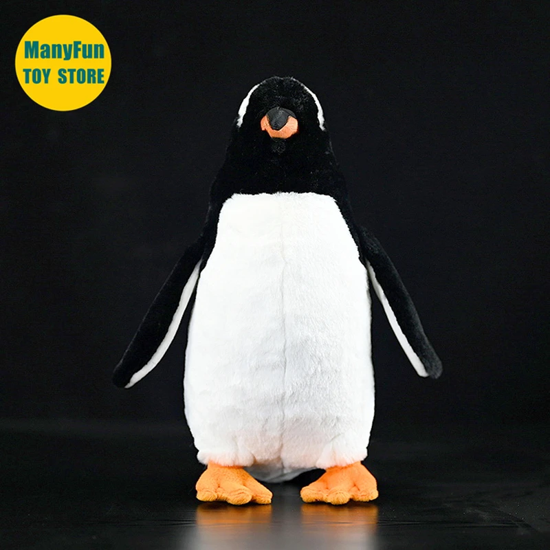 ジェンツーペンギンぬいぐるみ 30cm リアルな動物グッズ