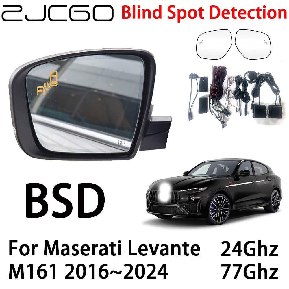 ZJCGO Car BSD Radar Warning System Blind Spot Detection Safety Driving Alert for Maserati Levante M161 2016~2024