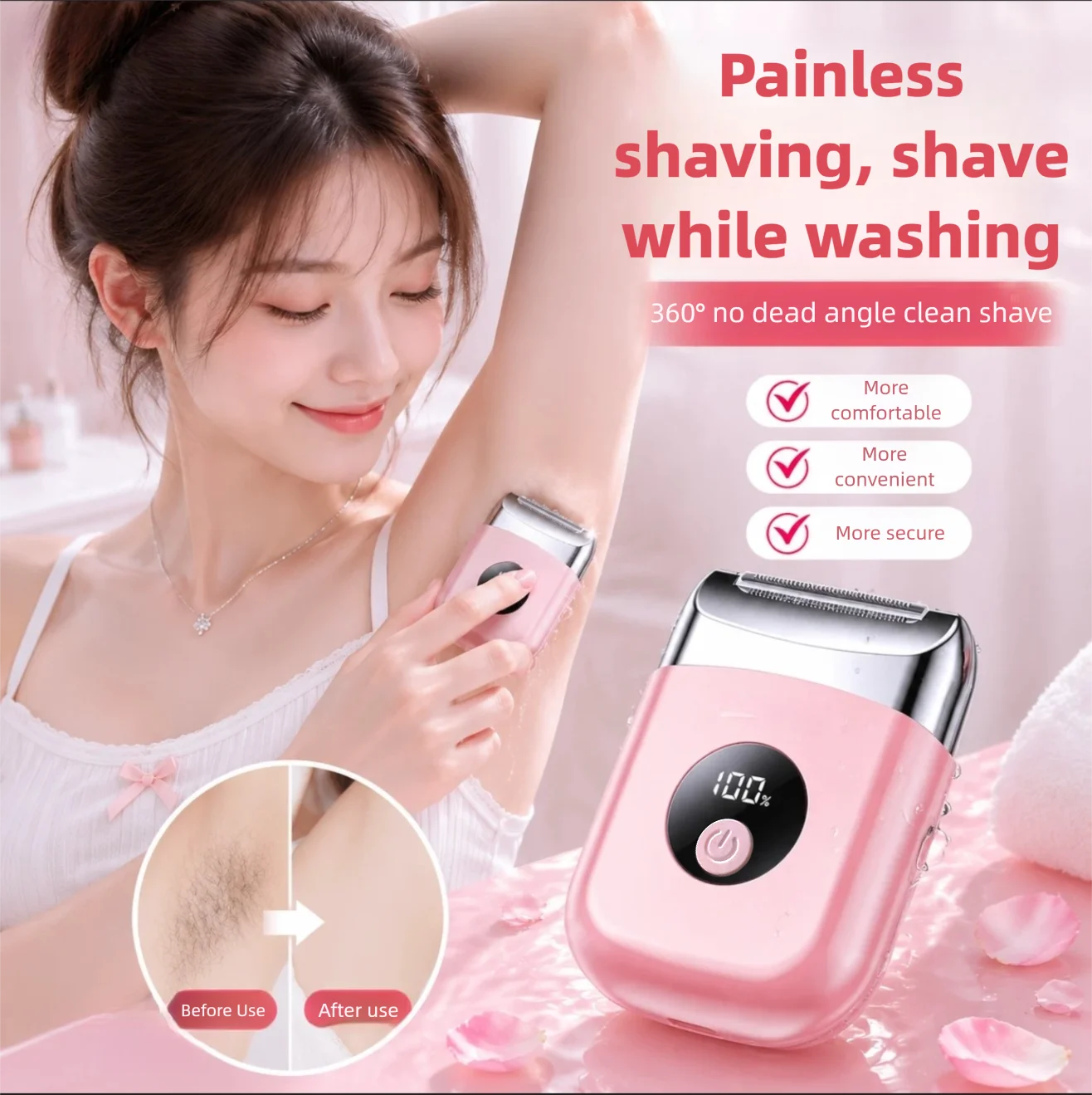 Hot selling new hair removal device for armpit hair, leg hair, shaving and shaving, electric hair removal device for women