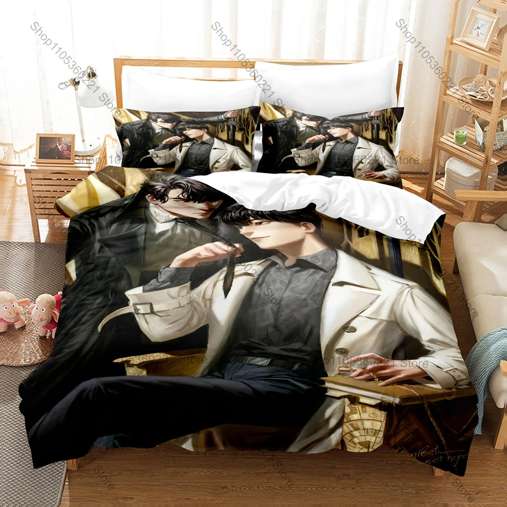 Omniscient Reader Manhwa Bedding Set, Duvet Cover + 2 Pillowcases Cool Graphic Pattern for Home & Dorm Daily Use