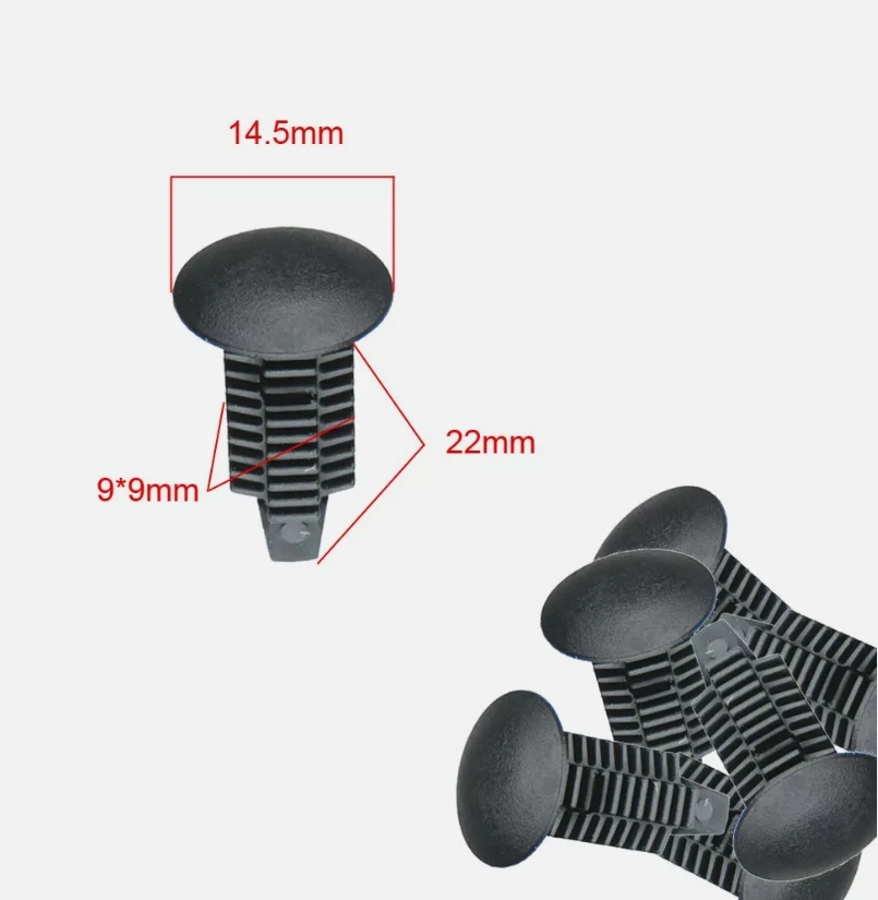 10pcs Car Roof Lining Clips Headliner Trim Strip Clip Rear Lining Carpet Longer For VW T4 T5 Transporter Car Accessories